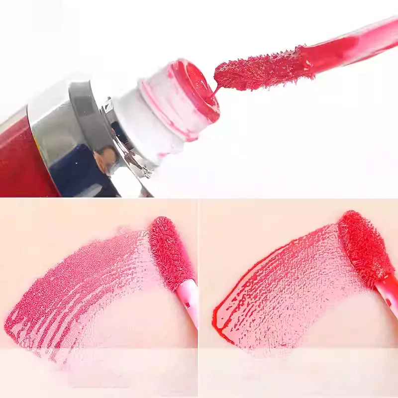 2025 3D 미러 워터 이펙트 밀크티 빈 페이스트 컬러 투명 립글로스 롱래스팅 영양 공급 색상 지속 미러 립스틱