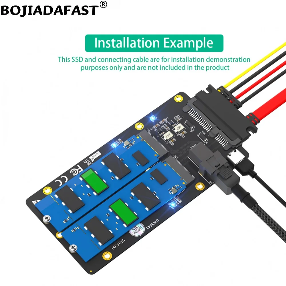 Mini sas SFF-8643 stecker sata 3.0 22-poliger stecker an m.2 ngff key-m key-b 3,0 m2 nvme & sata ssd konverter adapter karte