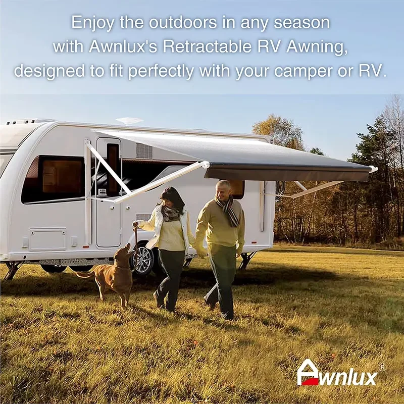 Motorized Control System for Awnlux W5700 RV Exterior Accessories Trailer and RV Side Mounted Awning view 3