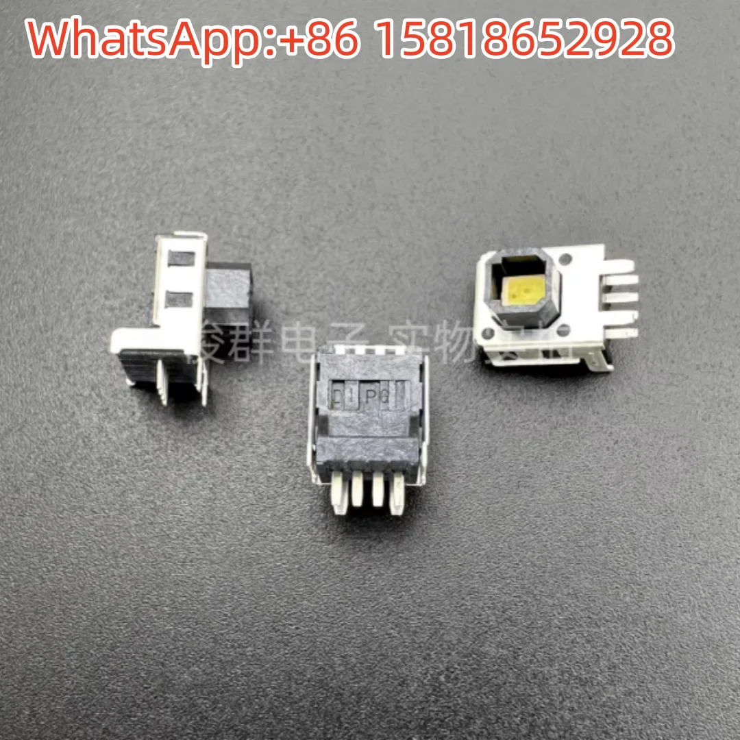 

5 pieces Taiwan DIP MLC-63WAQA with lighted tactile switch white tan two-colour LED light button.