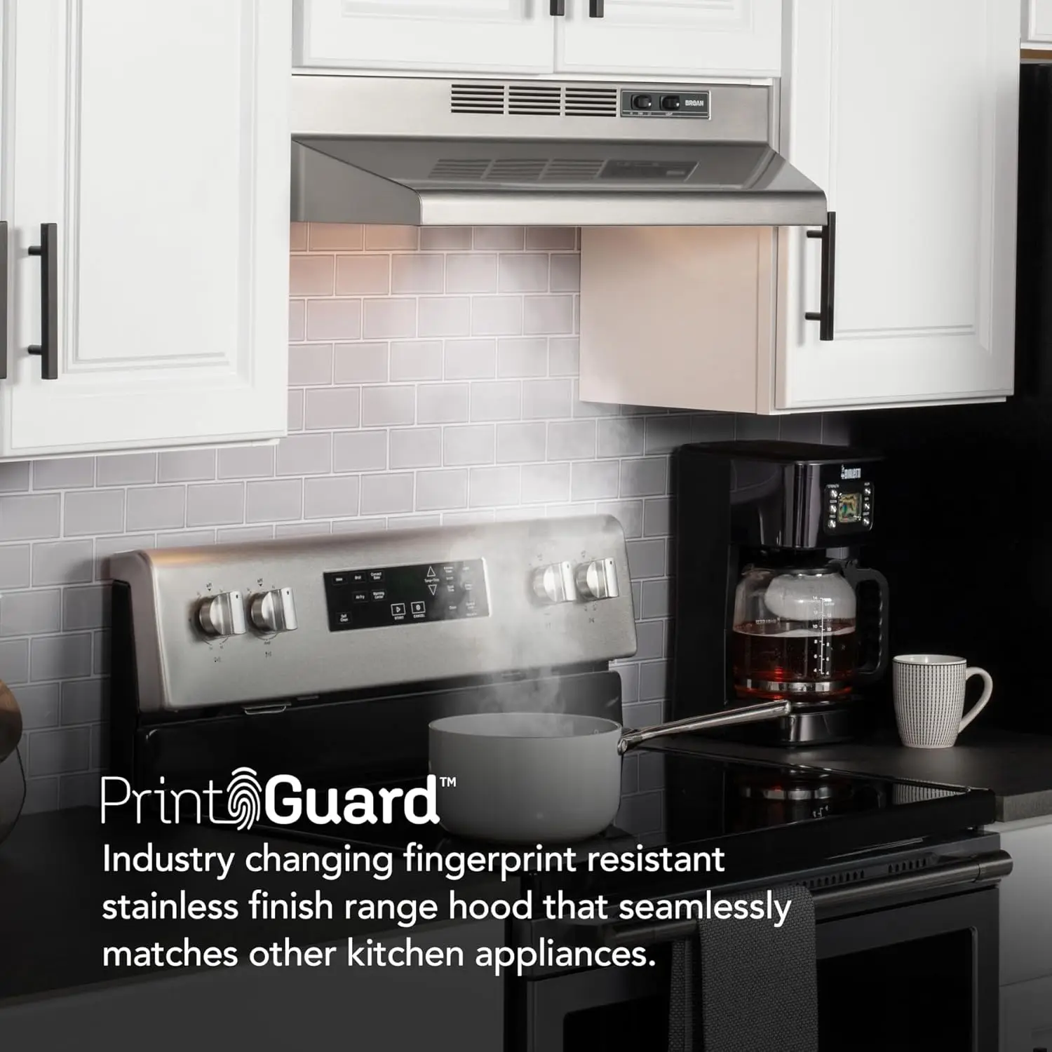 Stainless Print Guard Fingerprint Resistant Ductless Under-Cabinet Range Hood