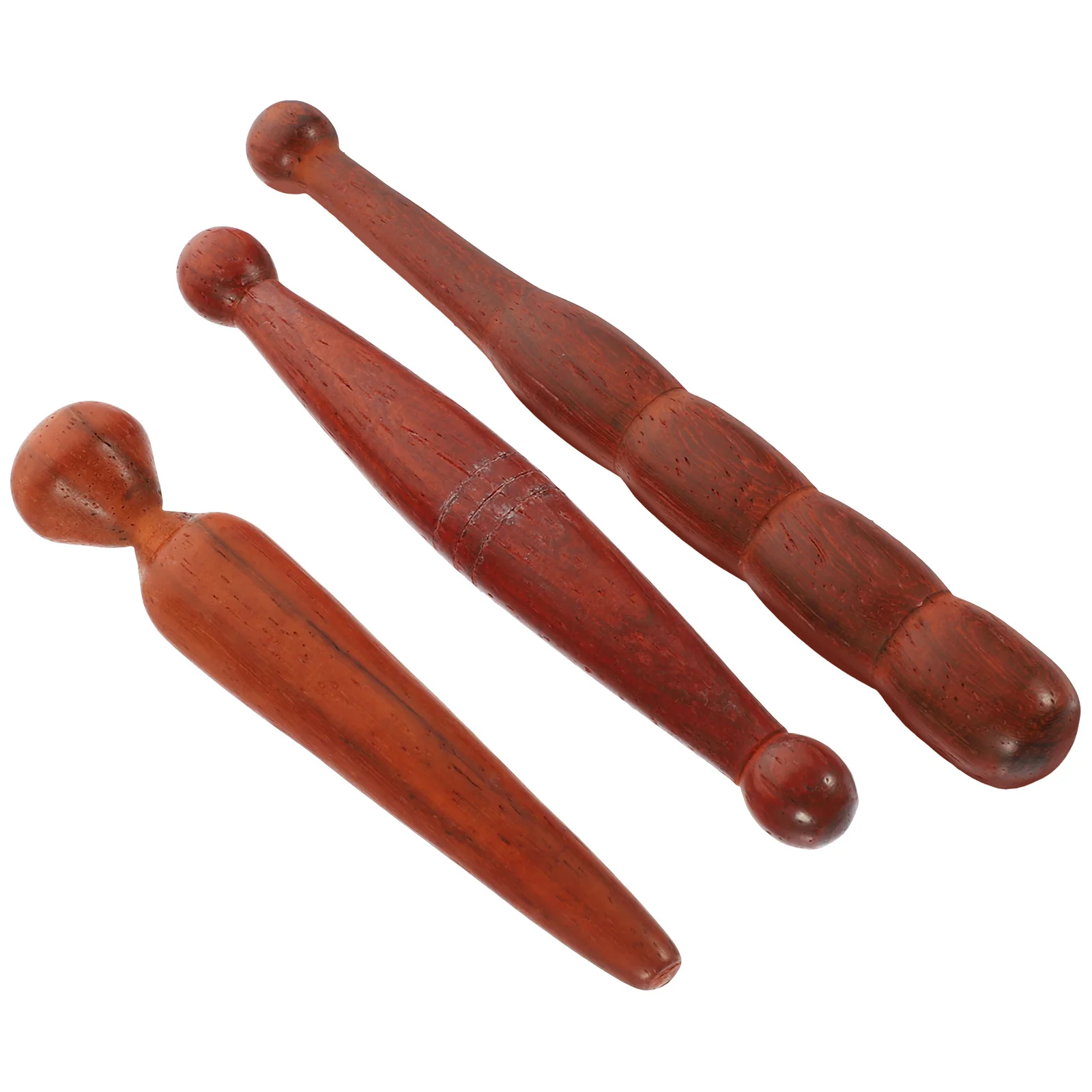 

3pcs Foot Massage Sticks Natural Wood Reflexology Tools For Feet Acupoint Massager Manual Massage Rod Wooden Stick Body Tension