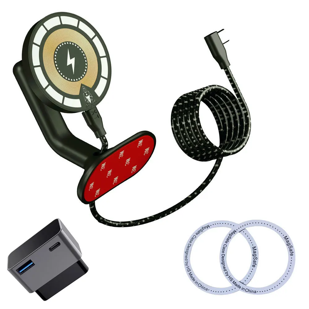 حامل هاتف سريع لاسلكي للسيارة مغناطيسي قوي لطراز Tesla Y Model 3 Highland 3 مع 360 درجة ° حامل الهاتف الدوران #6