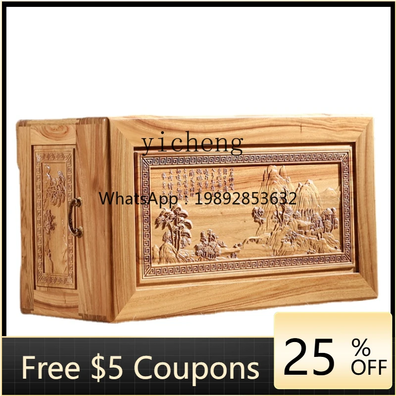 AB  Camphor Wood Box Rectangular with Lock Full Camphorwood Vintage Rosewood Box