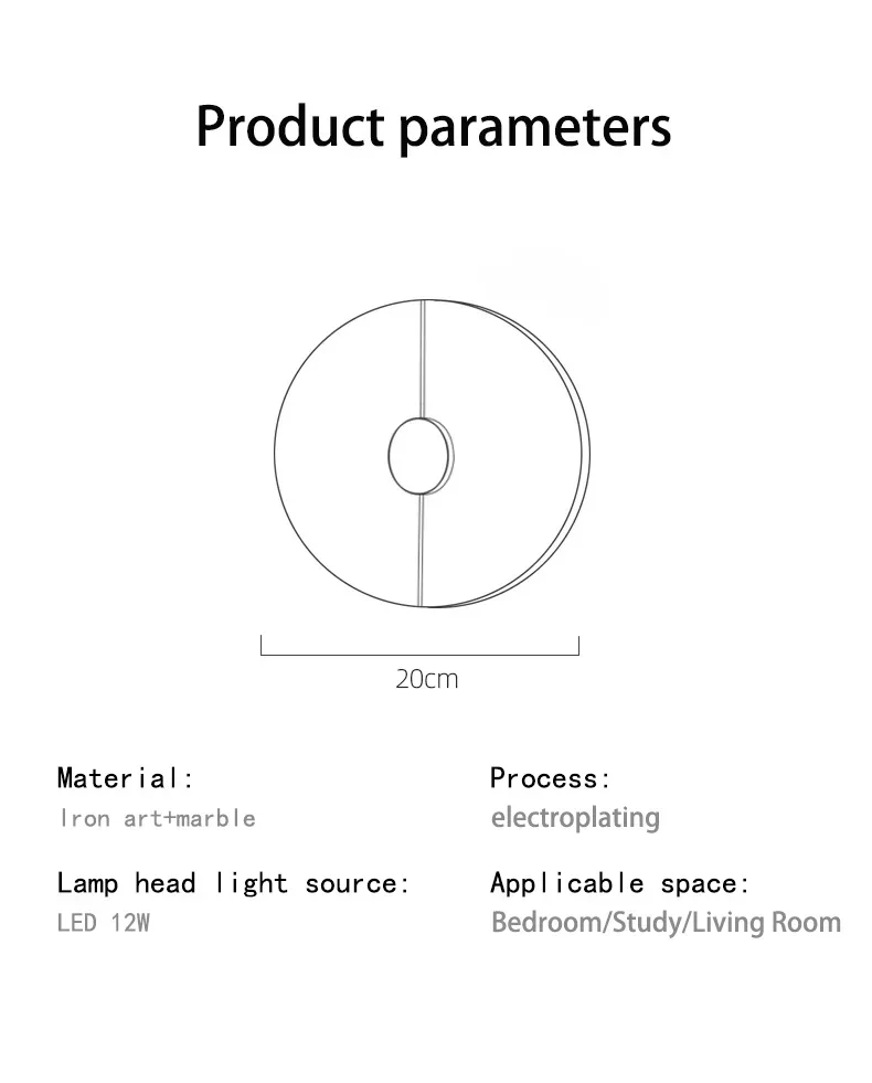 Modern Marble Wall Sconce Alabaster Light Image 5