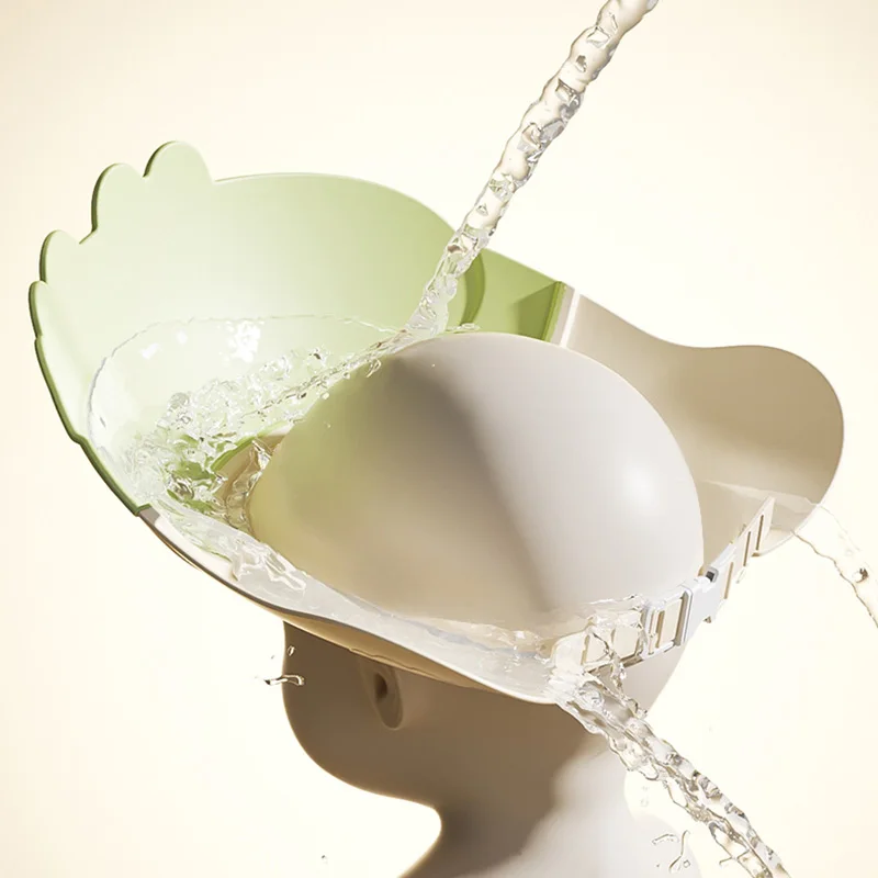 Cuffia per shampoo per bambini Simpatico cartone animato impermeabile Cappello da bagno per bambini Protezione per le orecchie per bambini Shampoo regolabile Artefatto Cuffia da doccia morbida per neonato