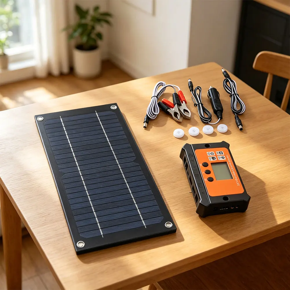 Monocrystalline Solar Panel 12V 60W For Car Battery Charging And Power Supply Home Garden Heating Cooling System