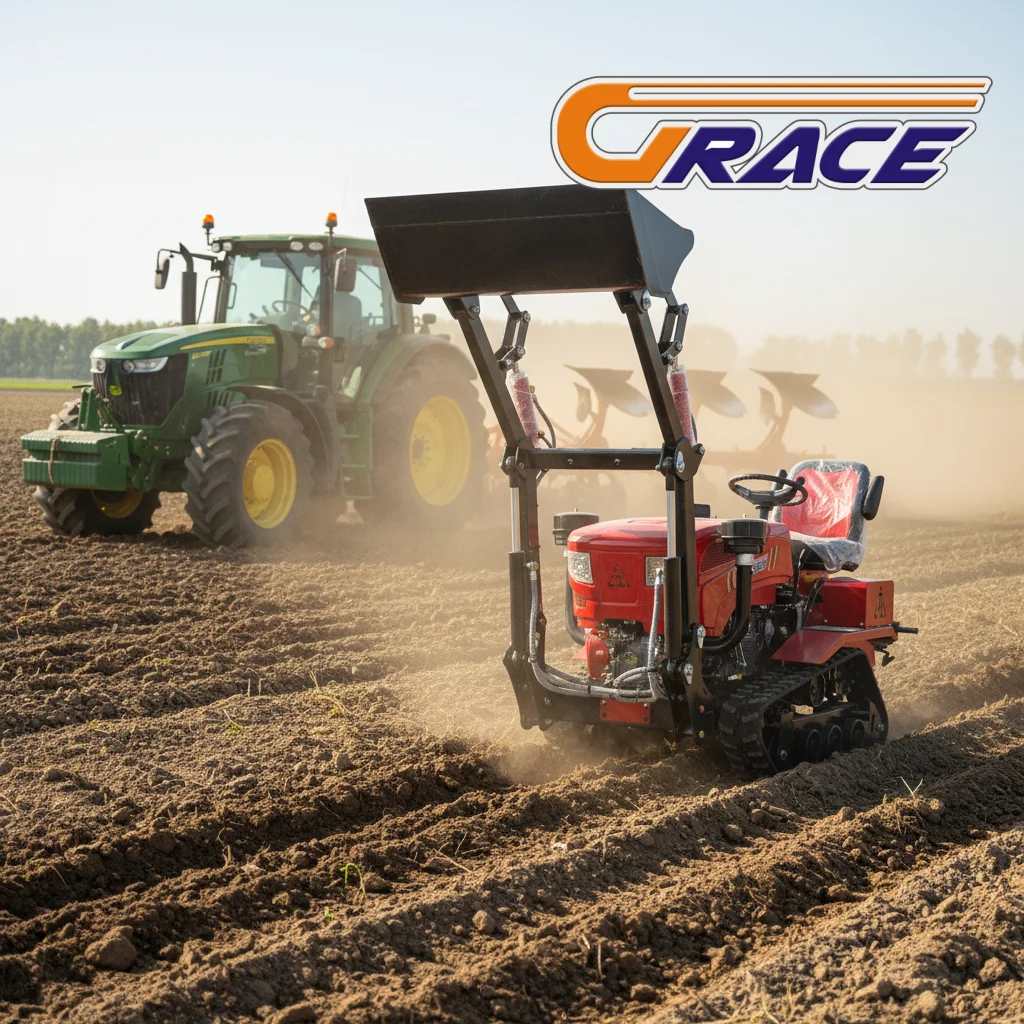 

50HP Mini Crawler Tractor Diesel Powered EURO 5 Heavy Duty Orchard Tractor Factory Wholesale Hot Sale