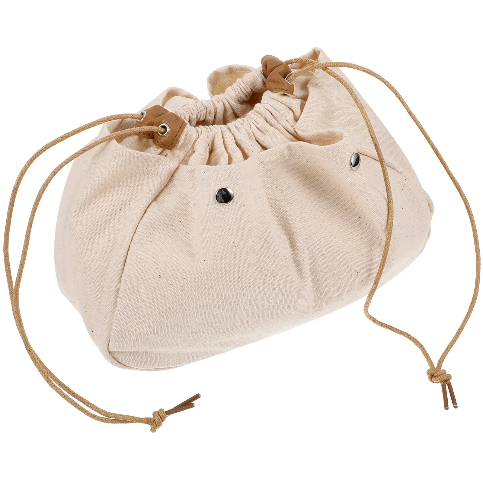 

1pc Portable Canvas Bag Drawstring Pouch Travel Toiletry Wash School Small Makeup Storage Gifts For Women Beauty