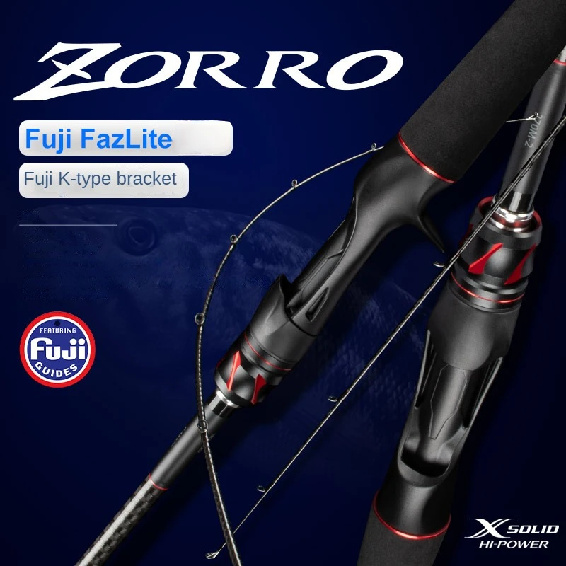 ZORRO-Lure Rod Carbon Spinning Casting Rod Fuji F Ring ML/M Tip Long Range Universal 1.98m, 2.03m, 2.08m, 2.13m