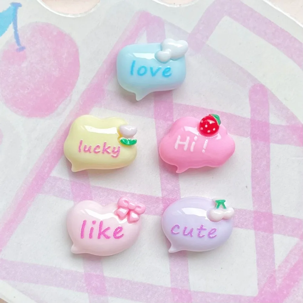 20Pcs Kawii Mini resin Love Cloud Series Miniature Flat Back Cabochons For Hairpin Scrapbooking DIY Home Decor Craft Accessories