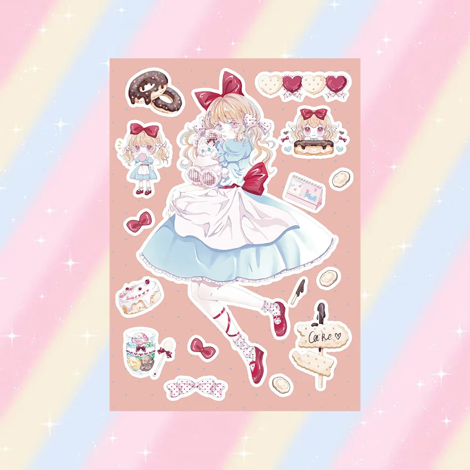 Sweet Cool Girl DIY Stickers