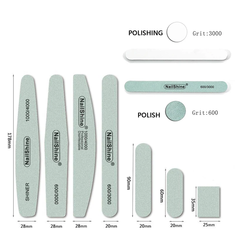 

Пилочки для ногтей (20 шт.), наждачные доски с зернистостью 600/3000, пилочка для ногтей для натуральных ногтей и акриловых ногтей, профессиональная пилочка для ногтей