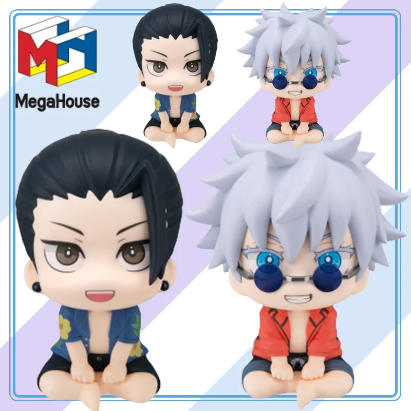 【أصلي 100%】MegaHouse Jujutsu Kaisen- Gojou Satoru Getou Suguru Look Up Okinawa Ver. لعبة مجموعة نماذج شخصيات الرسوم المتحركة