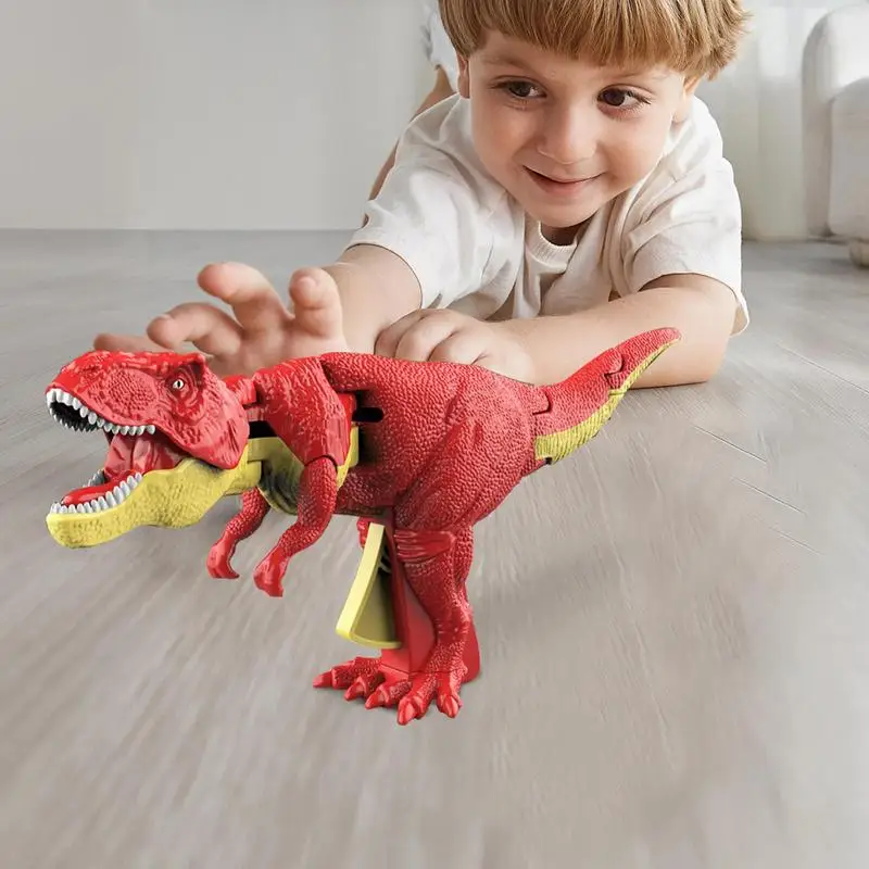 Press Dinosaur Toy Swinging Animal Sound Toys Dinosaur Figurine Press Toys Home Decoration Cute Relaxing Toy