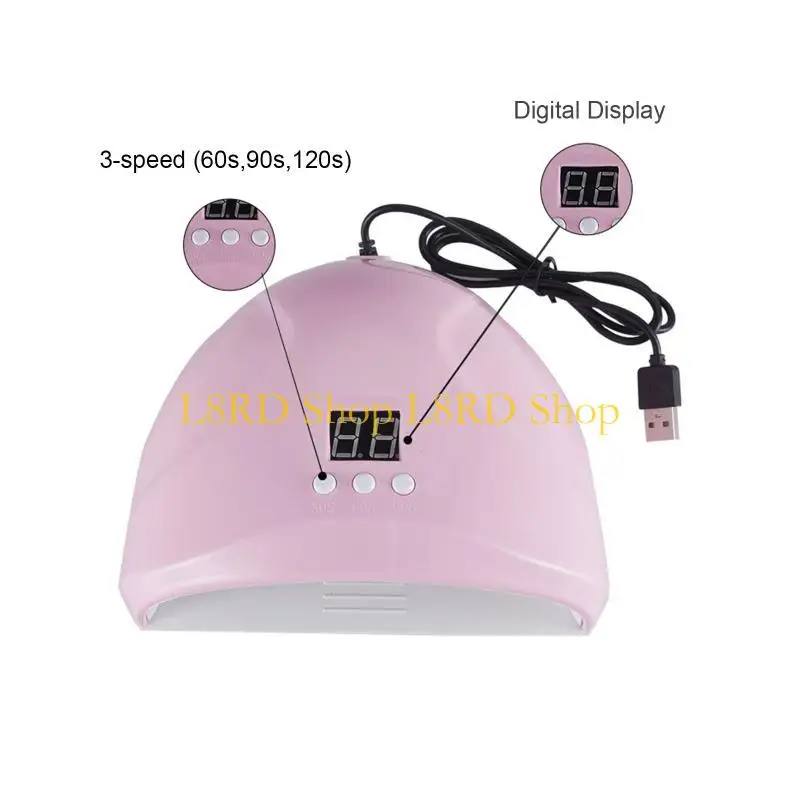 L8rd 36w luz UV para secador unhas Lâmpada cura automático Lâmpada unha UV USB