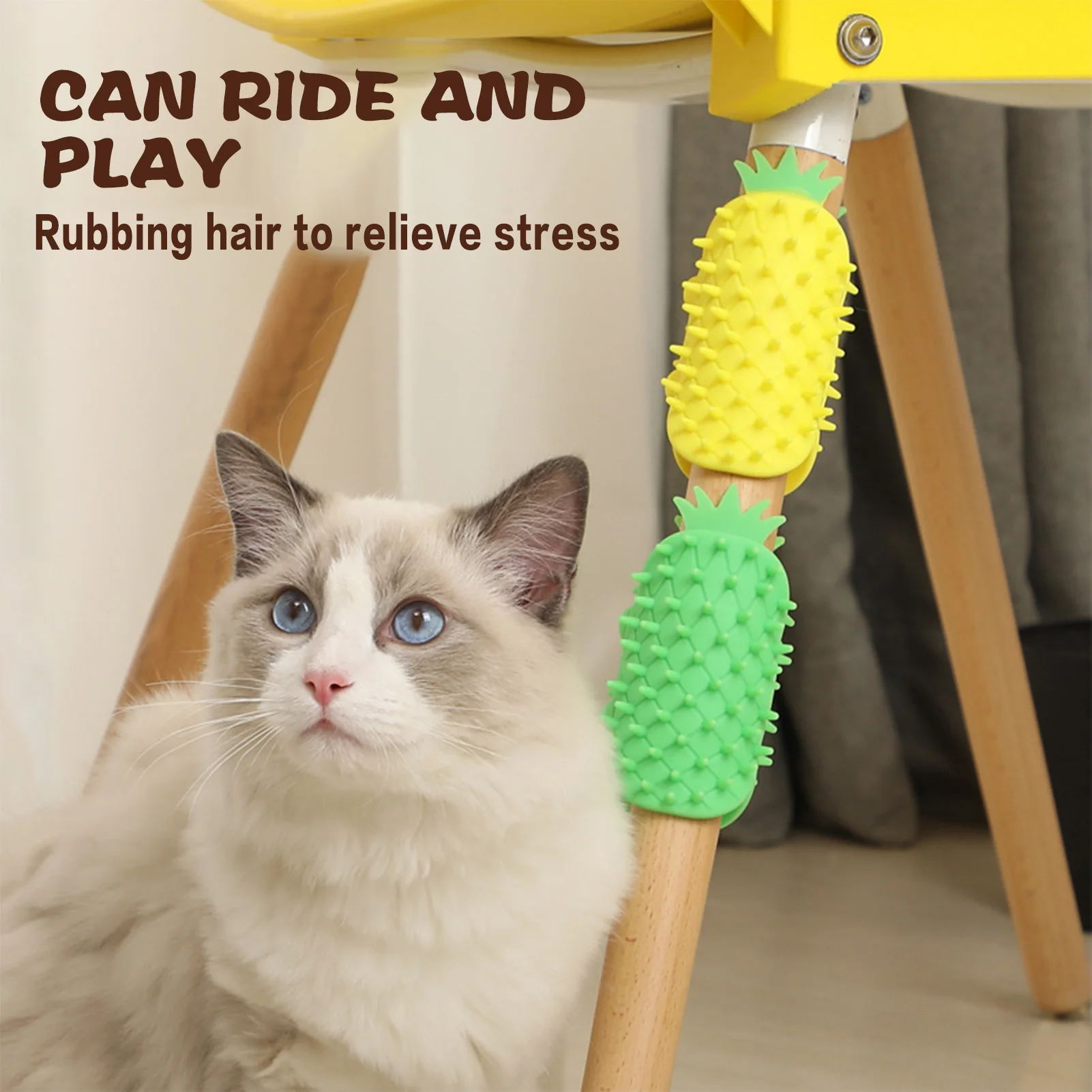 

Cat Brush Comb Corner Pet Self Massage Brush Corner Cat Scratcher Massage Self Groomer Comb Pet Rubbing Toys Pet Supplies