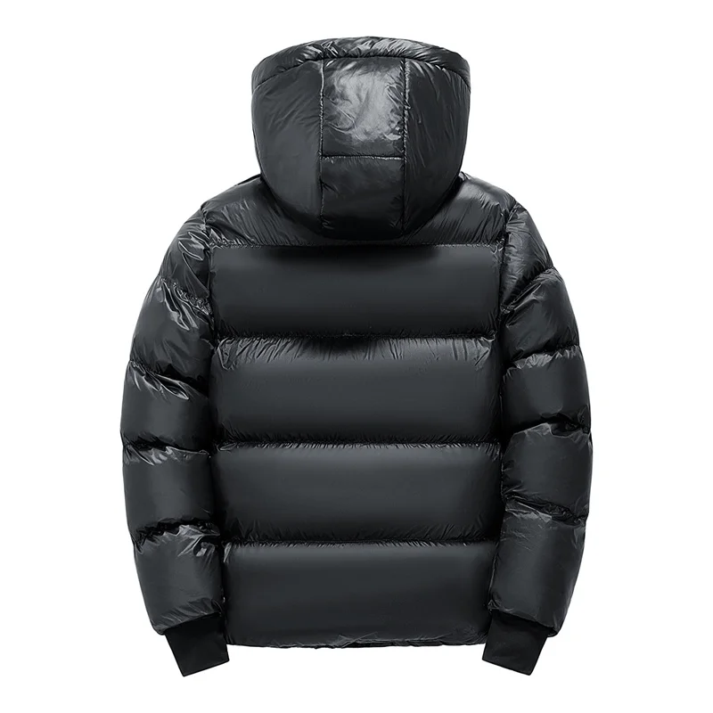 Veste d'hiver rembourrée en coton noir et or pour jeunes hommes et femmes, manteau de grande taille, manteau à pain épais et chaud rembourré en coton, 2024