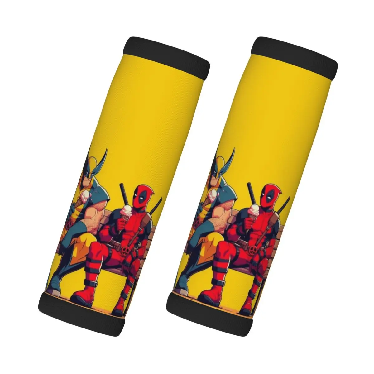 

Изготовленная на заказ ручка для багажа Wolverine Deadpool, идентификатор чемодана, 2-пак., ручка для холодильника