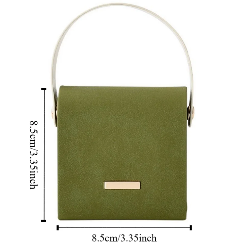 Hand-Held Jewelry Packing Bag PU Leather Rings Necklace Earrings Storage Case Handbag Appearance Large Capacity