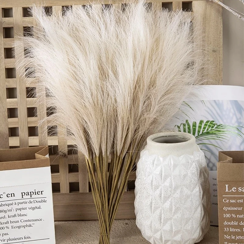 5/10pcs Artificial Pampas Grass Home Party Decoration Simulation Plant Flowers Reed Flower Bouquet  Vase Decoration flores