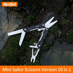 NexTool Mini Sailor Scissors Version 10 in 1 EDC Multitools Hand Pliers Tools Mini Pocket Folding Knife Scissors Screwdriver