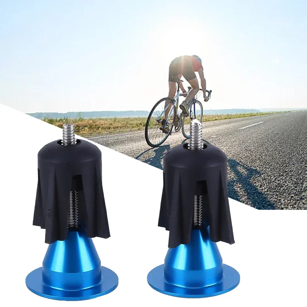 2PCS Mountain Bike Expansion Lock Bar End Plugs Aluminum Alloy Handlebar Bicycle Accessories Replace MTB Bikes Handlebar Plug