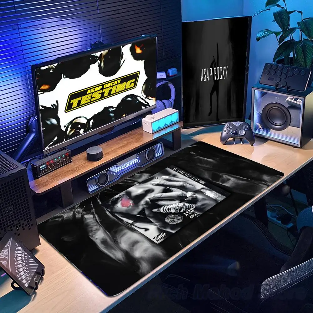 

Коврик для мыши ASAP Rocky, большой игровой коврик для мыши с защитой по краям, утолщенный коврик для компьютерной клавиатуры, настольный коврик