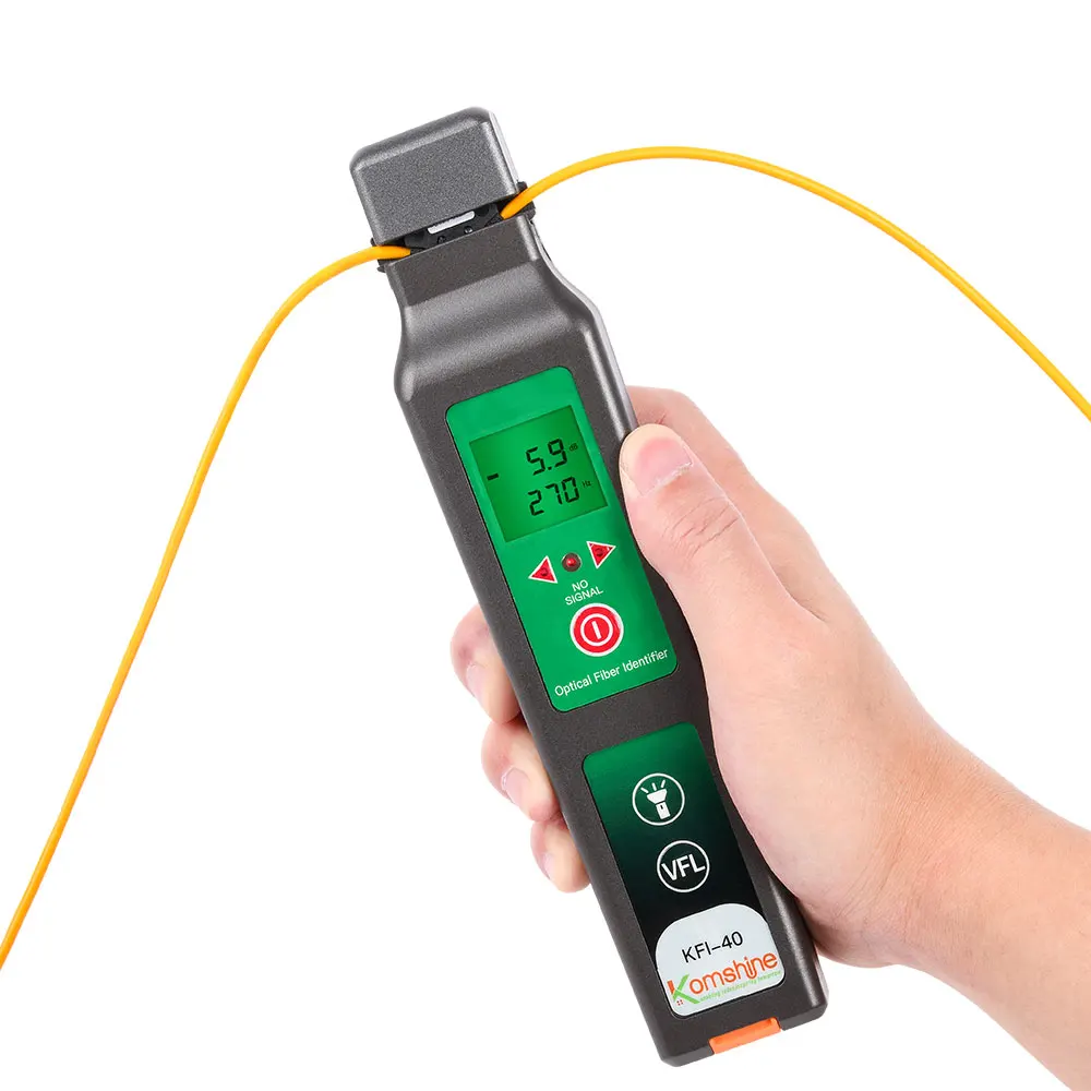 KomShine KFI-40 KFI-35 Optical Fiber Identifier With ONE KEY operation equal to NOYES OFI400C 1KHz 2KHz 1310nm 1550nm