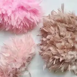 Wholesale fluffy Natural turkey feathers trim 1/5/10m soft Marabou feather fringe for Craft Carnival Costume Clothing Decoration