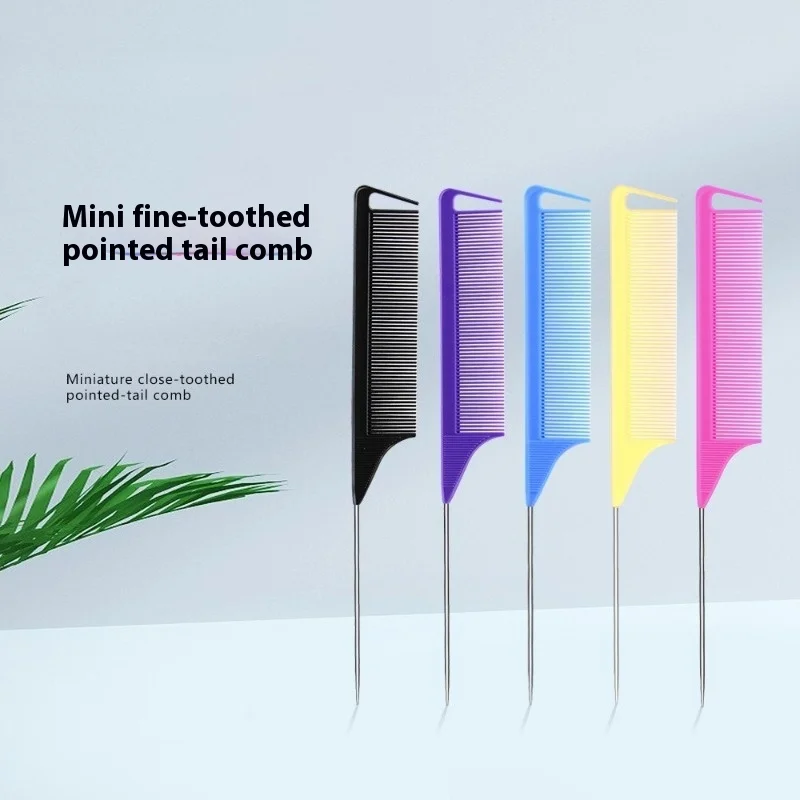 

1/2/3 шт. профессиональная расческа для волос с заостренным хвостом, антистатическая щетка для краски для волос, парикмахерская стальная игольная расческа, аксессуары для салона
