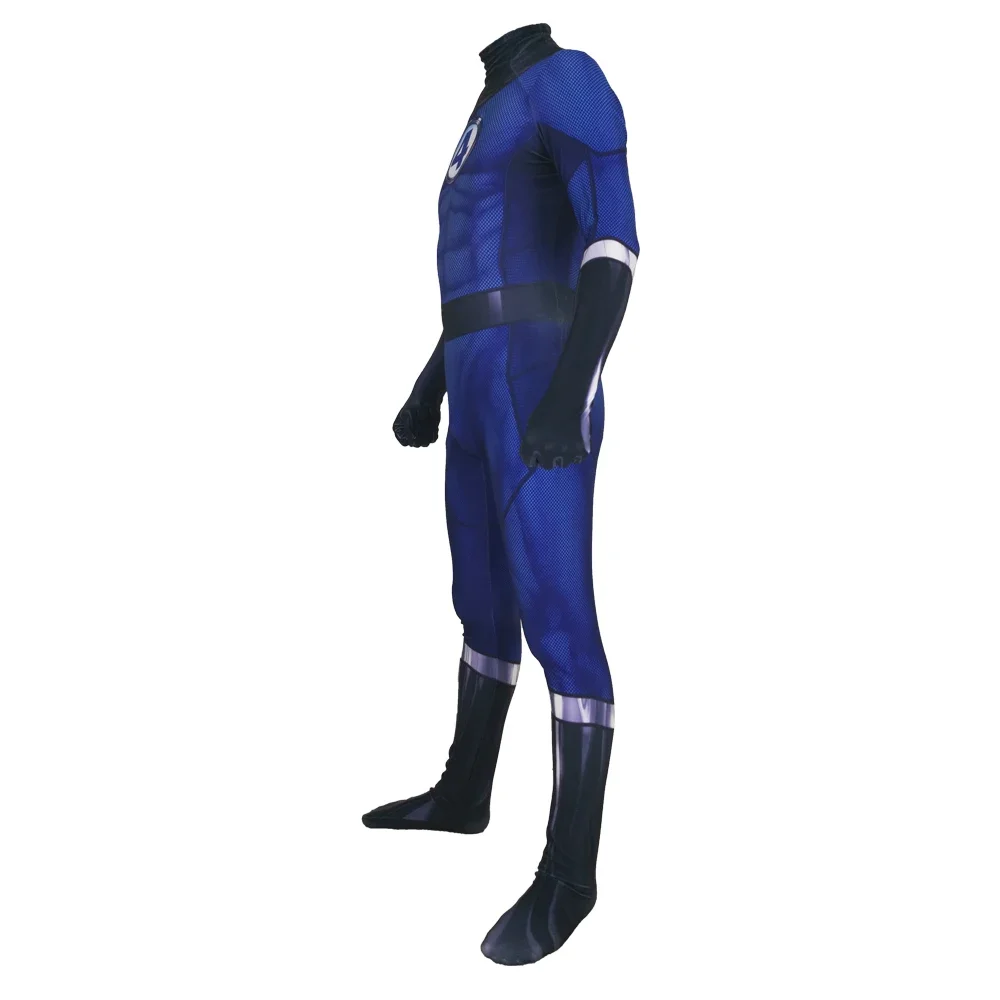 Erwachsene Männer Kinder Film Fantastische Vier Cosplay Kostüm Hohe Qualität Superhero Zentai Party Bodysuit Overall