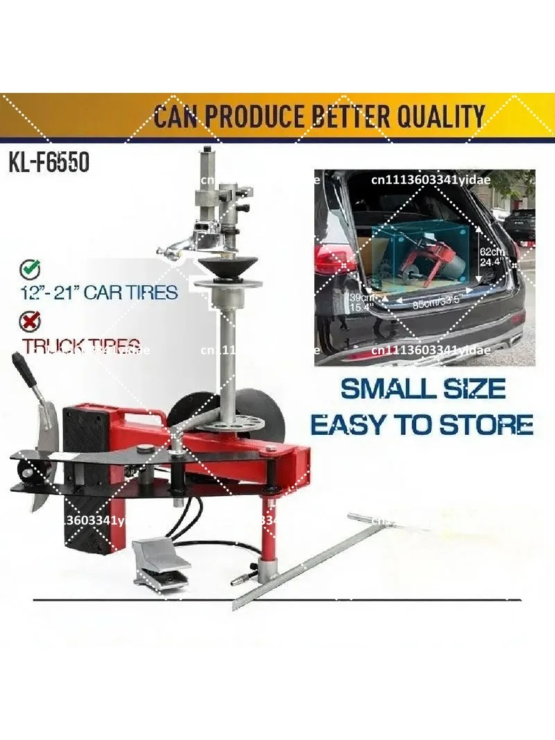 Portable Pneumatic Tire Changer – Mobile Tubeless Tire Mounting  Dismounting Machine  for Roadside Tire Repair