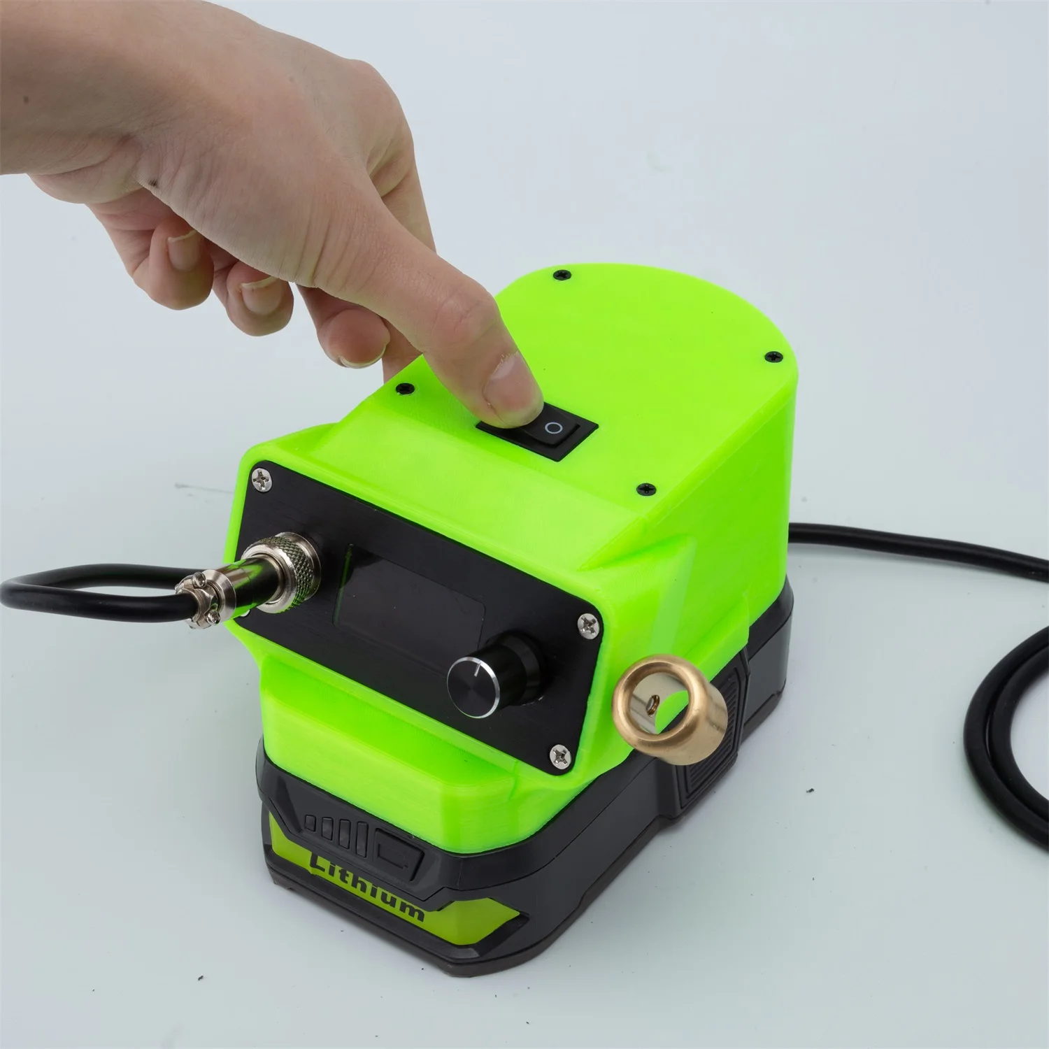 T12 OLED Electronic Digital Soldering Station Welding Iron For RYOBI One+ 18V Lithium Battery Wireless  (Not include  battery)