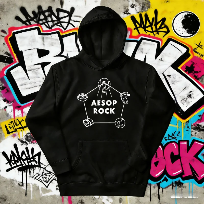 

25/26 осенне-зимняя толстовка с капюшоном Aesop Rock, одежда в стиле хип-хоп, 100% чистый хлопок, сохраняющая тепло, толстовка с принтом для взрослых и детей