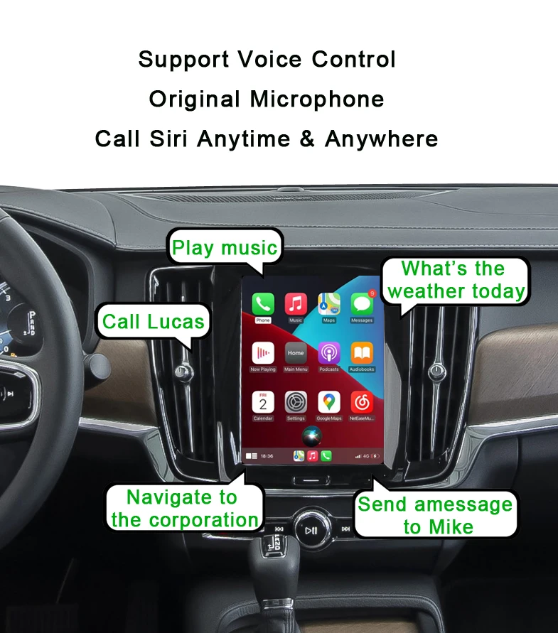 Original Full Screen Upgrade Wireless Carplay Box S60 Android Interface for 2019-2023