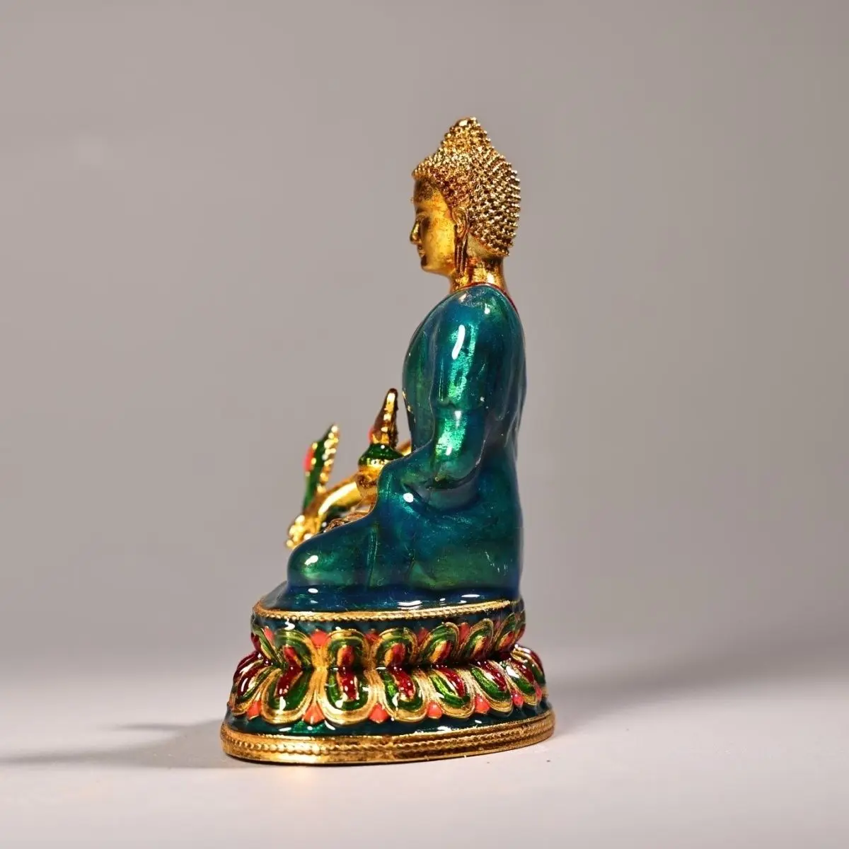 Tibetan Green medicine buddha Statue Sculpture Figurine Home Decoration Accessories