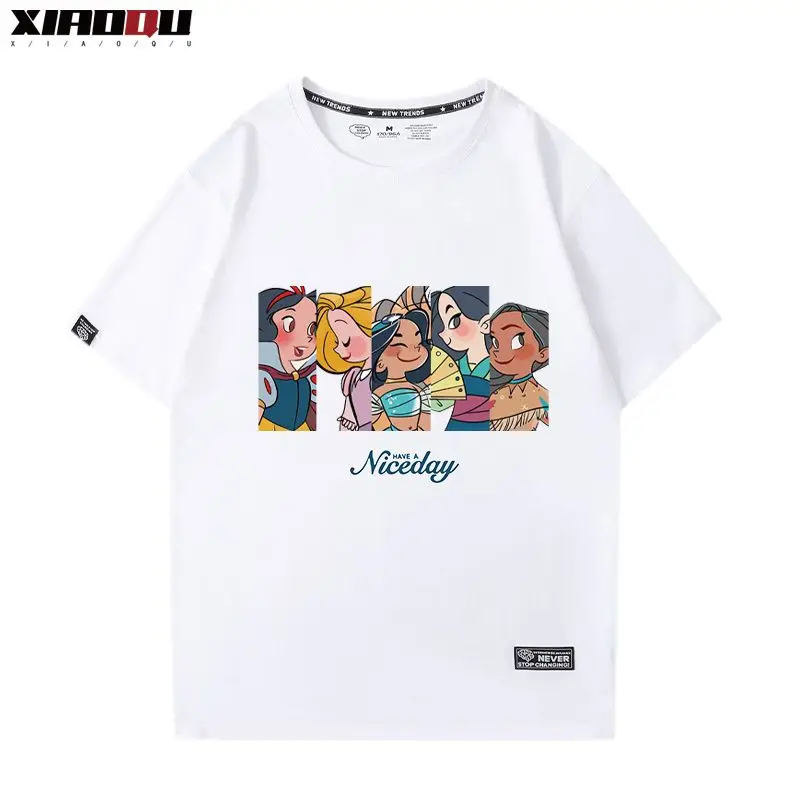 The Simpsons Animation Joint Shout Peripheral Short Sleeve Men's and Women's Summer Cotton American Casual T-Shirt Clothes Tide