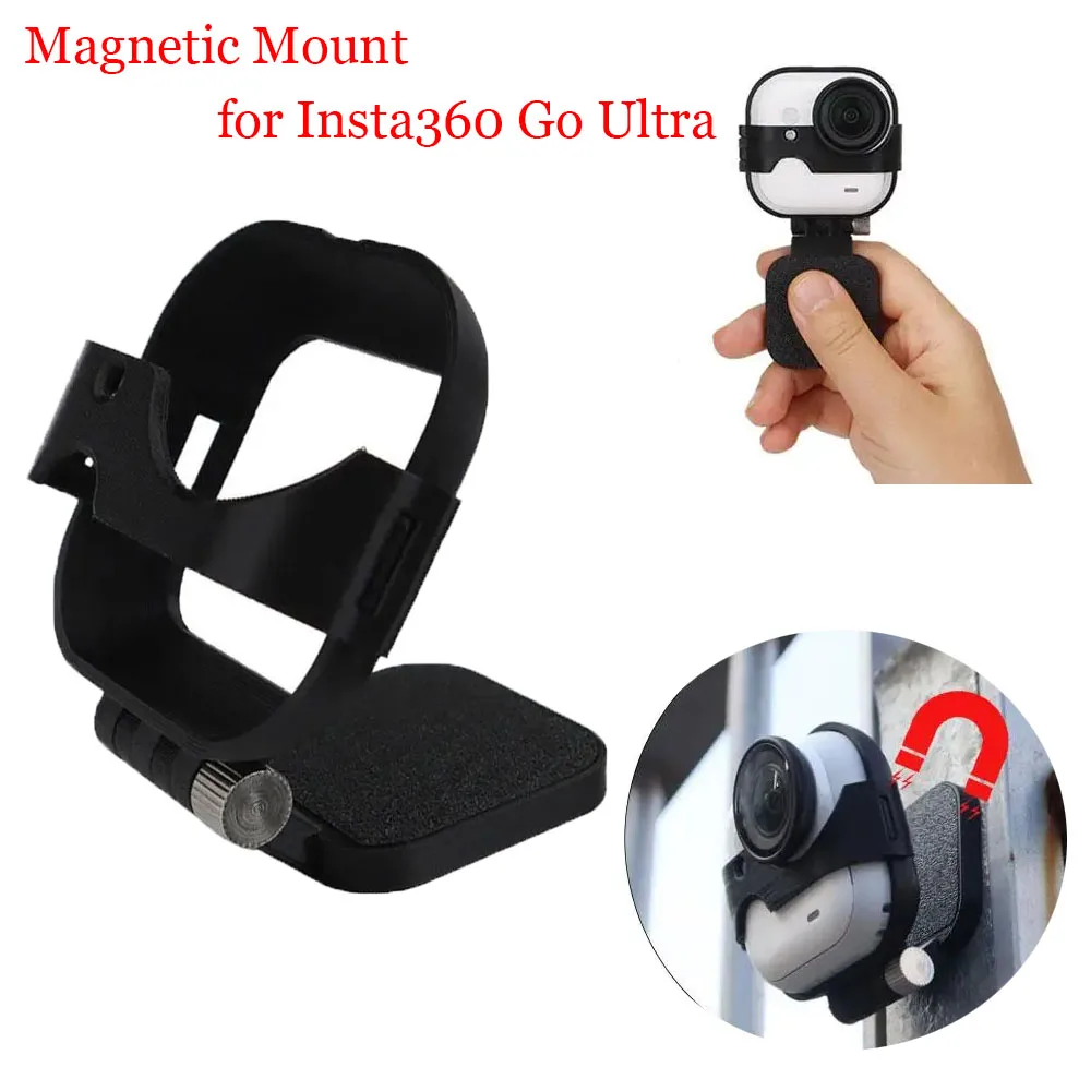 Magnetic Bracket For Insta360 Go Ultra Pocket Camera Desktop Support Base Adjustable Angle Bracket  Sports Camera Accessories