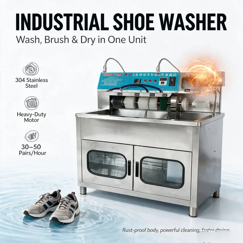 High Efficiency Shoe Cleaning Machine Factory Direct Washing and Shoe Cleaning Machine Shoes Washing Machine in China