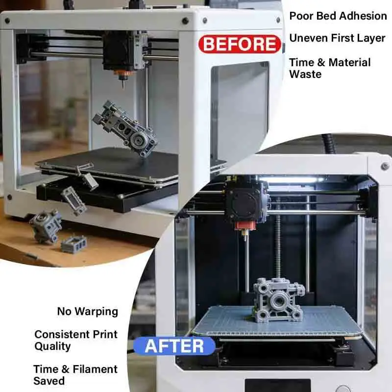 100/200 ml starkes 3D-Drucker-Klebespray, geeignet für PLA-, ABS-, PETG- und TPU-Filamente – reduziert Verziehen und verbessert die Betthaftung – Detail 9