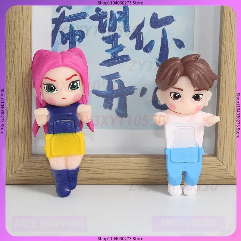 

Spot Kpop Devil Hunter Action Dolls Симпатичные загадочные модели кукол Наклейки для мобильных телефонов Украшения Игрушки Рождественские подарки для детей