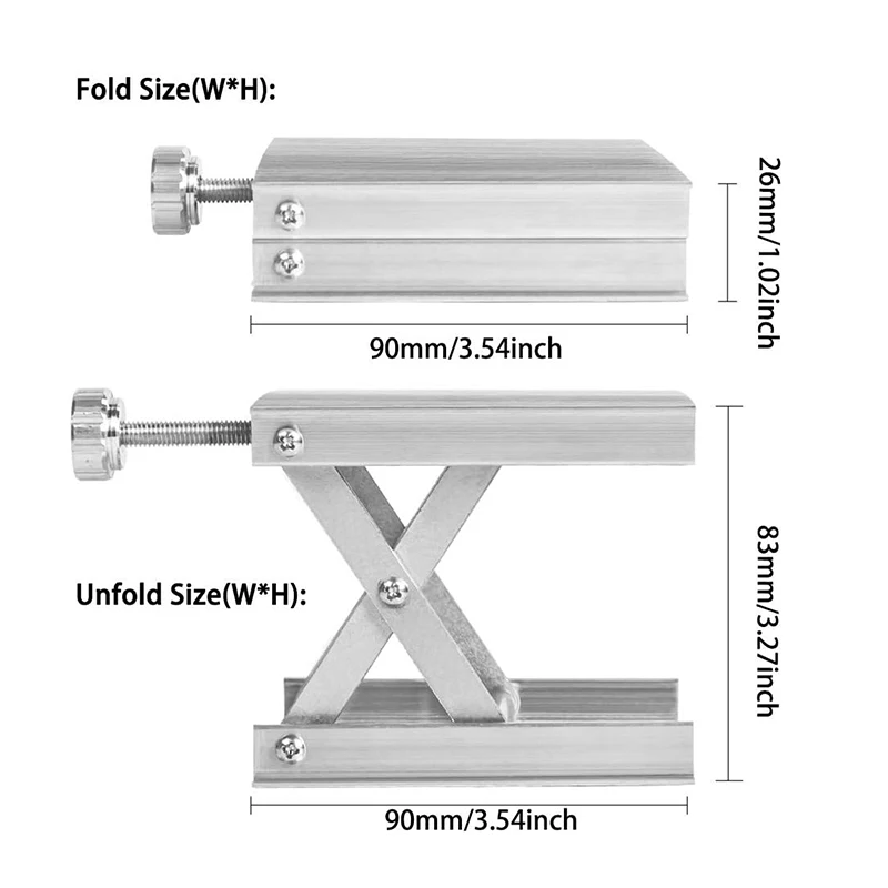 1Pc Livello Laser Tavolo di Sollevamento Lab Jack Scissor Piattaforma di Sollevamento Manuale Strumento di Adhering a Parete Staffa in Lega di