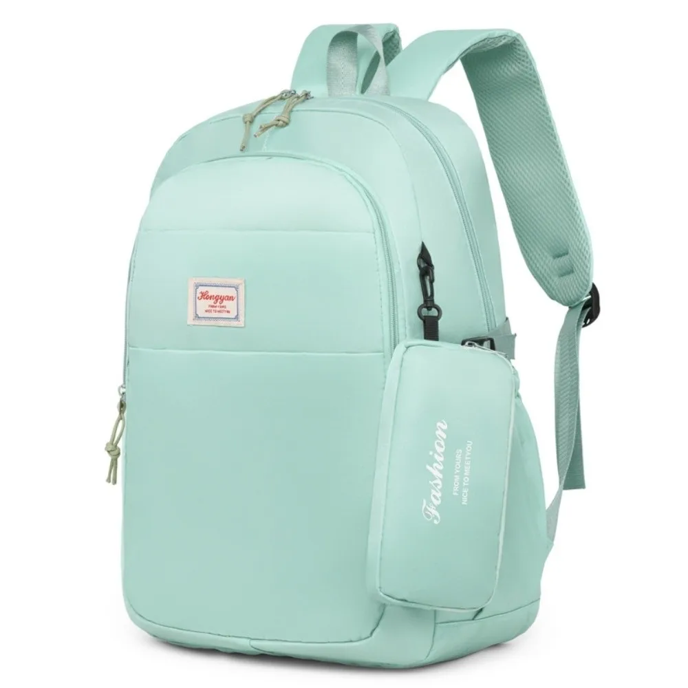 

Oxford Cloth Laptop Backpack Mini Storage Pouch 2 In 1 Large Capacity School Bag Polyester Scratch Prevention Travel Daypack