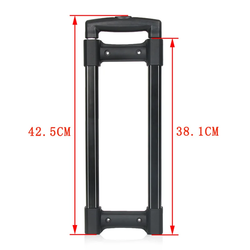 ABQR Valigia telescopica Borsa per bagagli Parti Trolley Valigie Aste telescopiche di ricambio Maniglia per bagagli Parte di riparazione corta