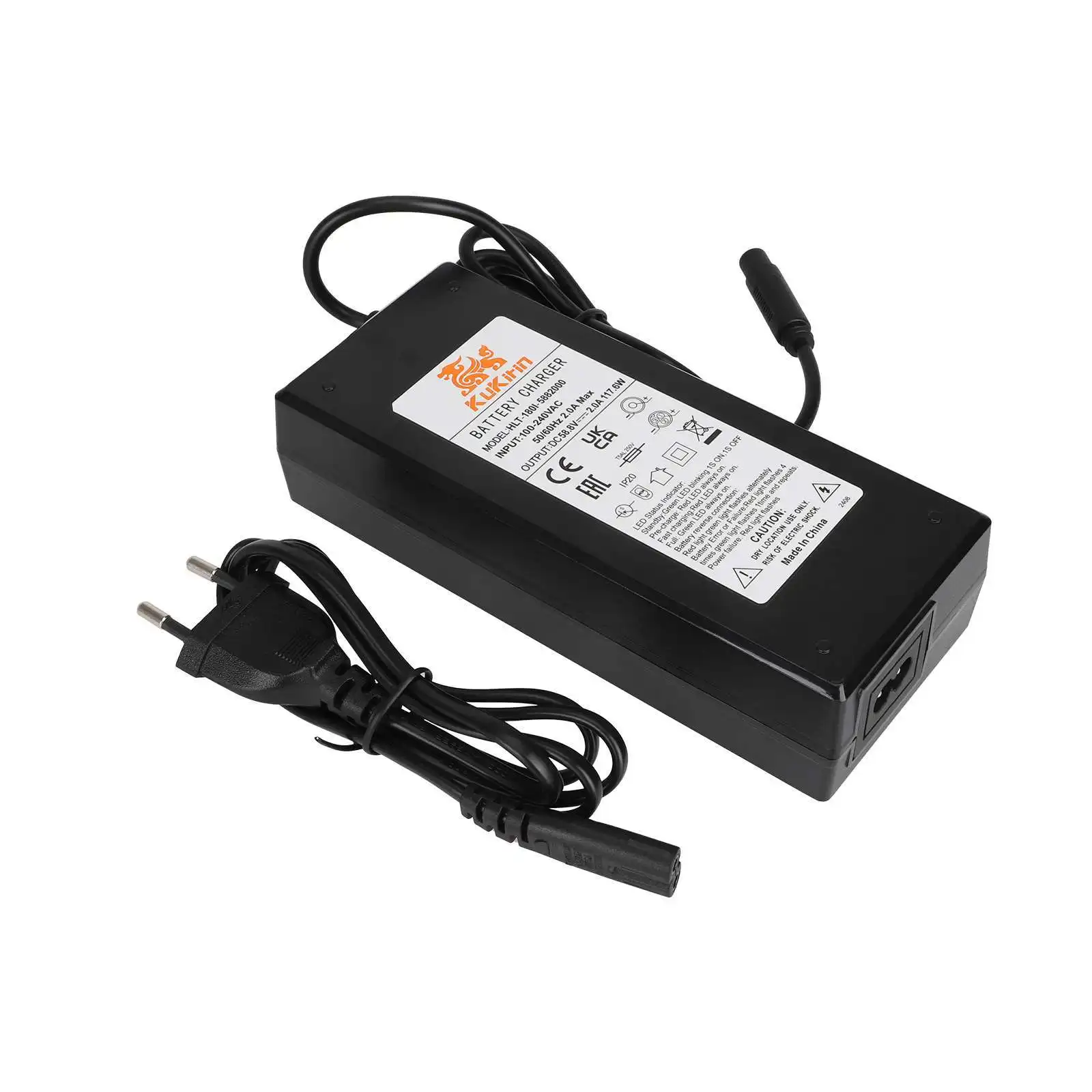 Original 58.8V 2.0A Battery Charger For Kukirin G3 Pro G2 Master Electric Scooter Kukirin Replacement Accessories