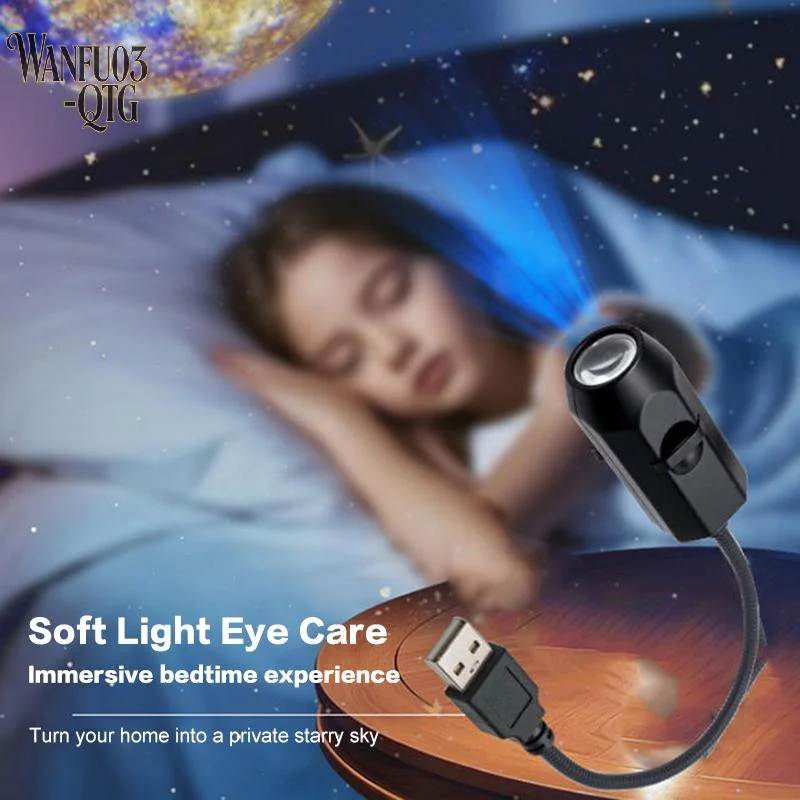 Hot USB Ceiling Moon Earth Projection Atmosphere Light Starry Sky Lamp Night Light Romantic Bedroom Decoration Galaxy Projector