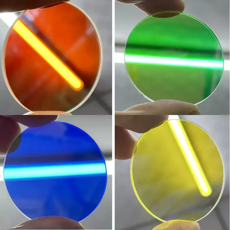 C8 C12 Flashlight Special Coated Tempered Glass Filter Lens 41.5MMX 2.0MM Available in Four Colors Flashlight Shadow Accessories