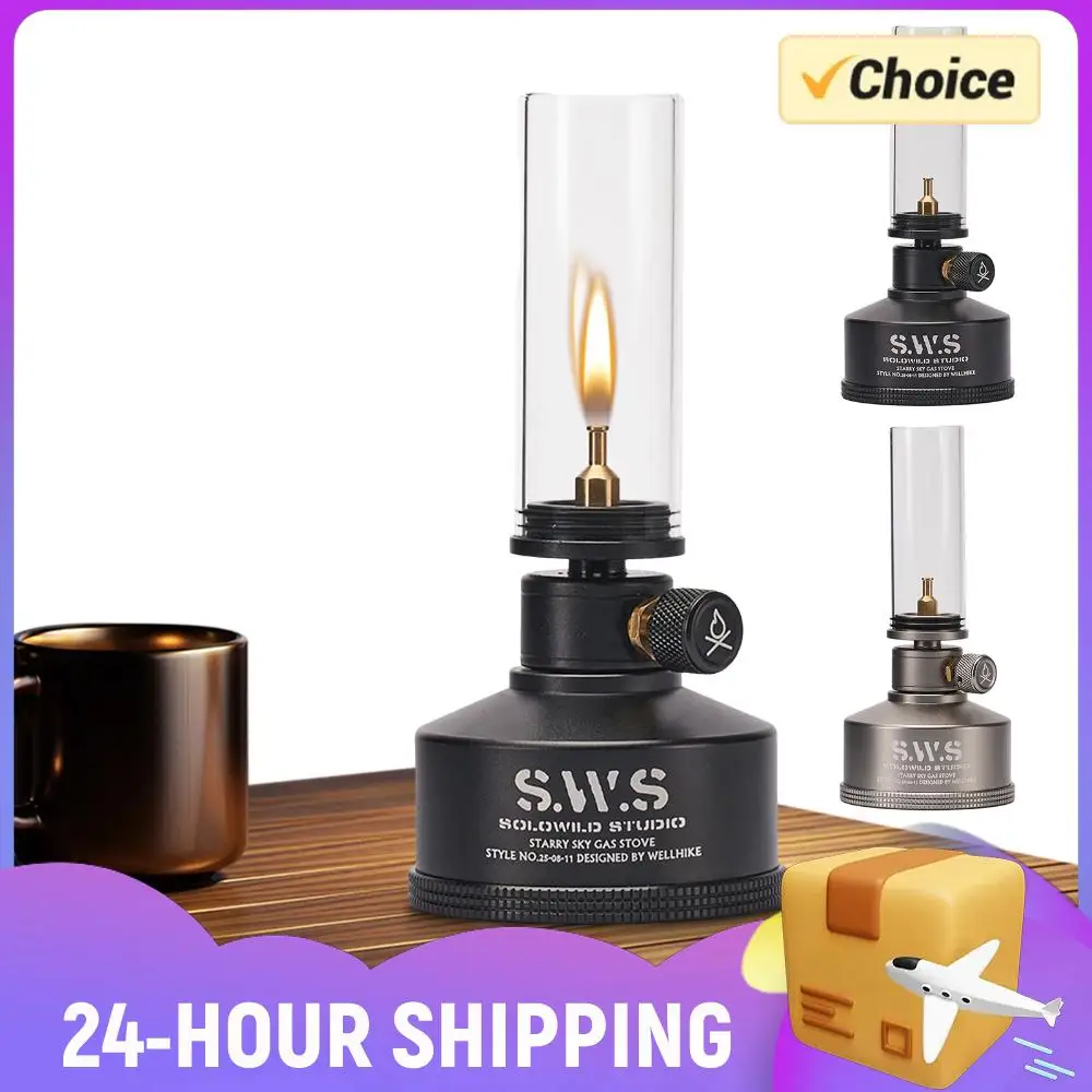 

Outdoor Gas Light Set Picnic Camping Retro Decorative Ambience Light Creative Desktop Bedside Gas Light for Camping Picnic