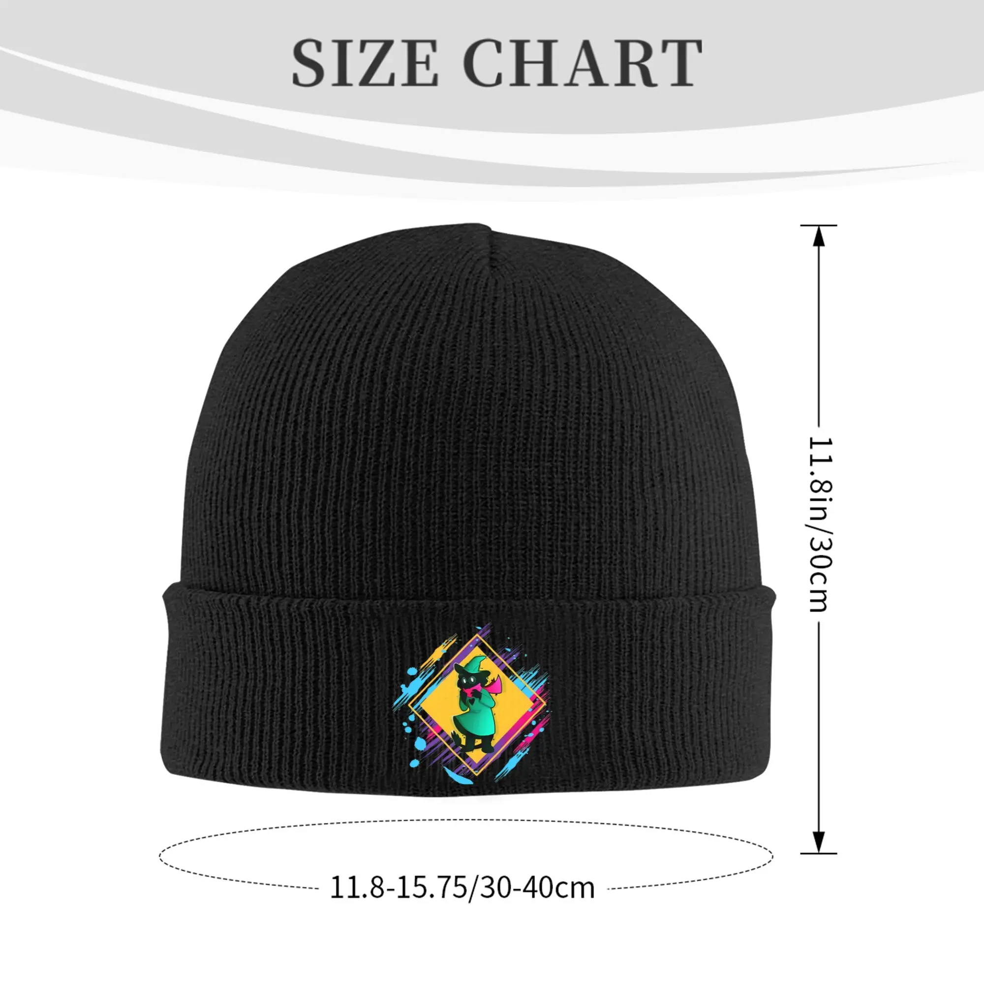 Ralsei Deltarune Sprite Art Hat Autumn Winter Beanies Baggy  Cap Female Male Acrylic Knitted Caps